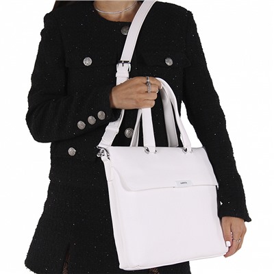 Сумка 593362 white Velina Fabbiana-Safenta