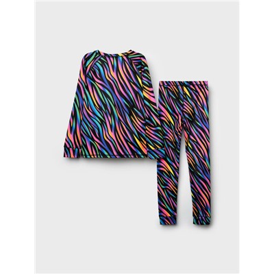 Термокомплект трикот. для девочек: фуфайка (футболка) с длин. рук, брюки