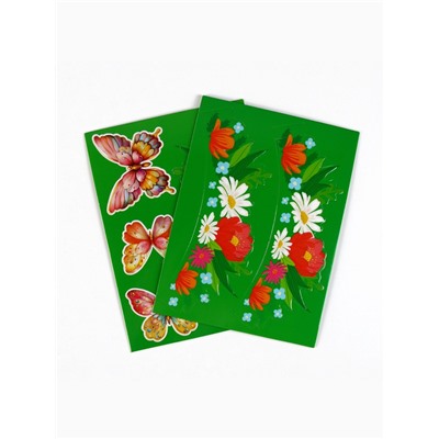 Набор для украшения яиц на Пасху «Цветы», 13×10 см