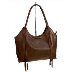 Женская сумка из искусственной кожи, цвет коричневый