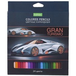 Карандаши 24цв "Gran Turismo" к/уп (070883) Хатбер