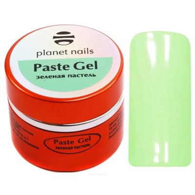 Planet Nails Гель-паста для дизайна ногтей, зеленый пастельный, 5 мл 3115