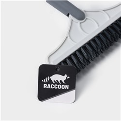Щётка для пола и мытья труднодоступных мест, стыков, с водосгоном Raccoon, ворс углом, 3 см, 107×22×4.5 см