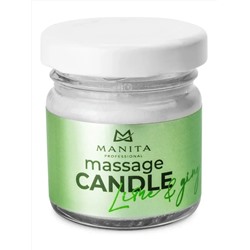 MANITA Свеча массажная / Lime & Ginger, 30 мл 27987