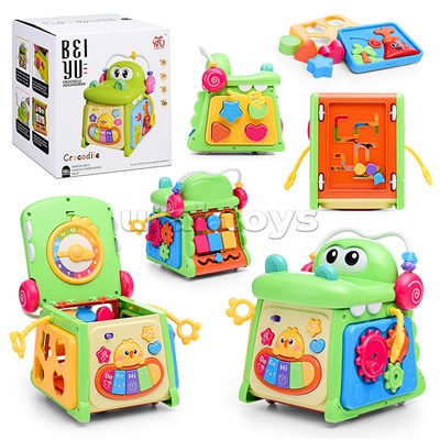 Куб развивающий "Весёлый крокодильчик" в коробке