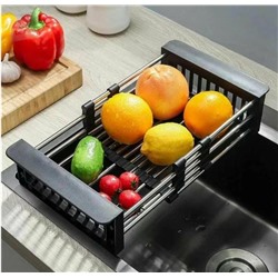 Раздвижная сушилка подставка для посуды на раковину, решетка для раковины на кухне, коландер для мойки, 22,5 - 46 см