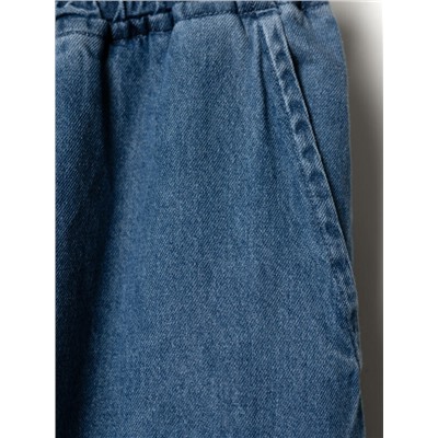 Брюки текстильные джинсовые для девочек