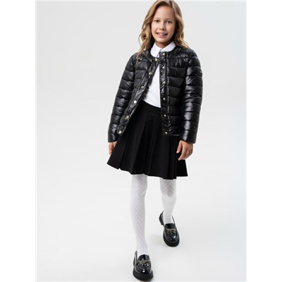 Куртка текстильная с полиуретановым покрытием для девочек (бомбер)