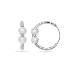 Серьги из серебра без вставки, ТЦС-70