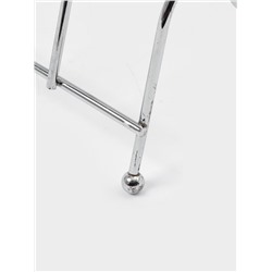 УЦЕНКА Подставка для крышек Доляна, 22.5×19.5×15.5 см, на 5 предметов, цвет хром