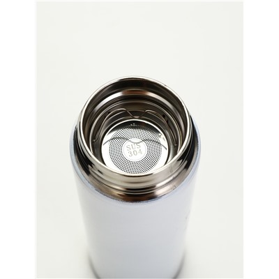 Термос «Сделаю жизнь лучше», 500 мл, с ситечком, с датчиком температуры