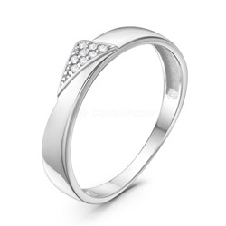 Серьги из серебра с фианитами родированные 925 пробы С-7331р200