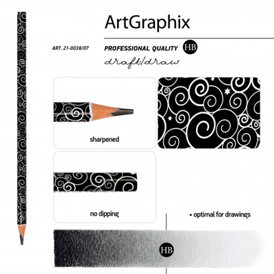 Карандаш пластиковый  "ArtGraphix.Волна" трехгранный НВ 21-0038/07 Bruno Visconti