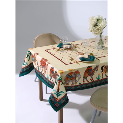 Набор кухонный «Этель. Нью-Дели»: скатерть 110×145±3 см, салф. 40×40 см-4 шт., 100% хлопок