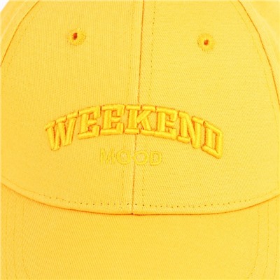 Кепка женская Weekend, цвет жёлтый, р-р 56