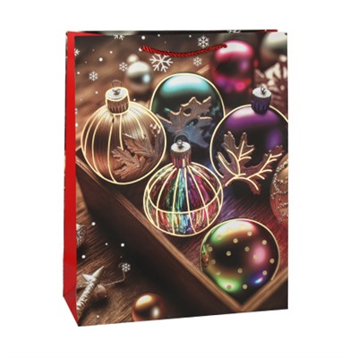 Пакет подарочный 31х40х12 / 102-1L /уп 12/360/ микс Новый год