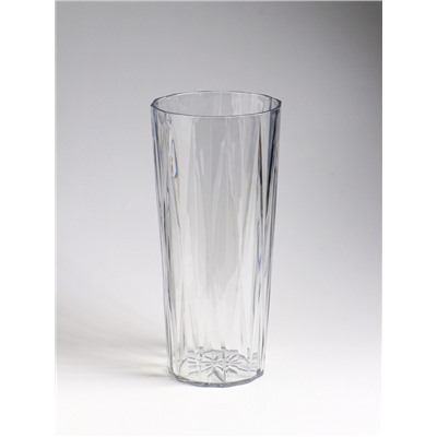 Ваза «Венера», лучики, 25.5×11.5 см, пластик, прозрачная