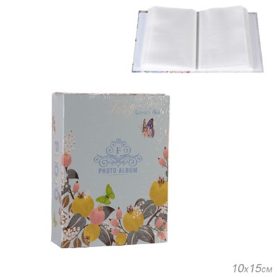 Фотоальбом 100 фото 10х15 Цветы / 9356 /уп 96/