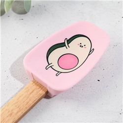 Лопатка силиконовая «Приятного аппетита», 21.9×41.9 см