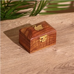 Шкатулка «Лебедь», 7.5×5×5 см, манговое дерево