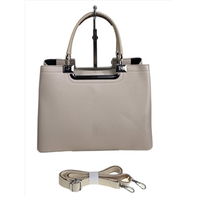 Женская сумка из искусственной кожи, цвет молочно-бежевый