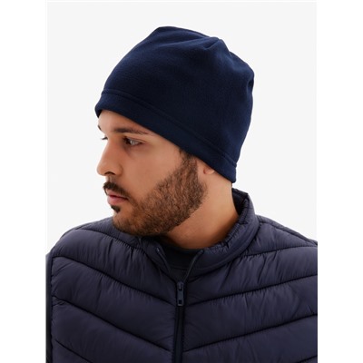 Шапка флисовая, размер S-M, синяя