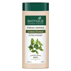 Biotique Bio Henna Leaf Fresh Texture Shampoo / Биотик Шампунь И Кондиционер С Листьев Хны 180 мл