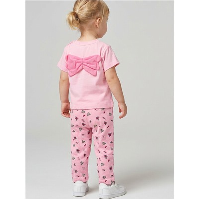 Брюки детские трикотажные для девочек, 2 пары в комплекте
