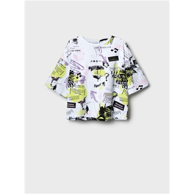 Фуфайка трикотажная для девочек (футболка)