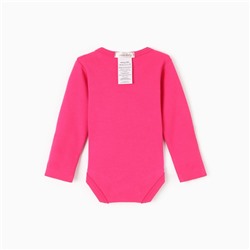 Боди детское, цвет малиновый, рост 80 (9-12 мес)