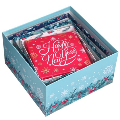 Набор коробок 5 в 1 «С Новым Годом!», 14×14×8.5 - 22×22×12.5 см