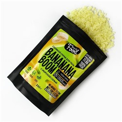 Скраб для тела соляной, 250 г, аромат банана, BEAUTY FOOD