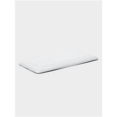 Блюдо для подачи «Белый Восток», меламин, 36.2×17.8×2 см, прямоугольное, белое