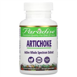 Paradise Herbs, артишок, 60 вегетарианских капсул