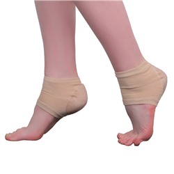 Напяточники для педикюра, текстильные, с силиконовыми вставками, универсальный размер, бежевые