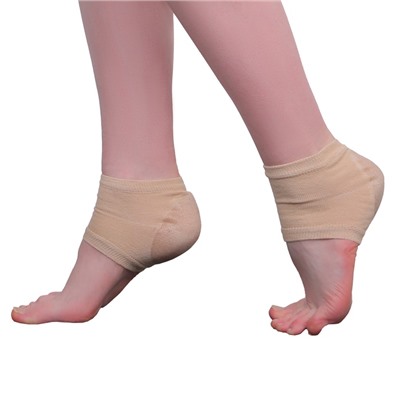 Напяточники для педикюра, текстильные, с силиконовыми вставками, универсальный размер, бежевые