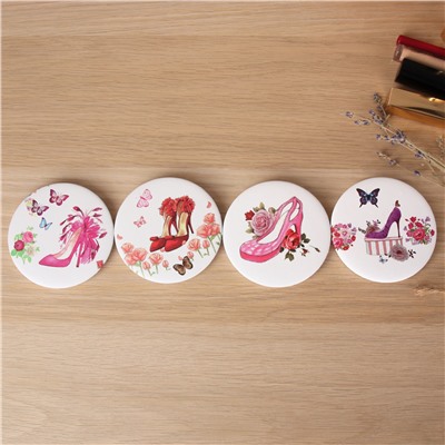 Зеркало карманное 7 см / MX-001 /уп 60/720/OPP