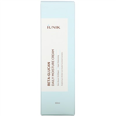 iUNIK, Beta-Glucan Daily Moisture Cream, 2.02 fl oz (60 ml)