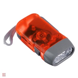 ЧИНГИСХАН Фонарик динамический 3 LED, пластик, 9,5х5 см