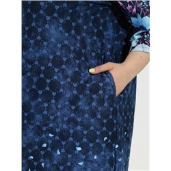 Халат "Кадриль" синие цветы