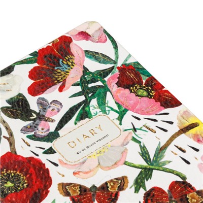 Ежедневник недатированный А5 256 стр. FLEX "Пионы" 3-743/16 Bruno Visconti