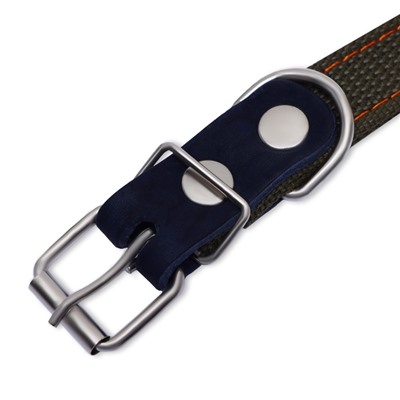 Ошейник брезентовый двухслойный, безразмерный, 55×2.5 см, ОШ 25-45 см