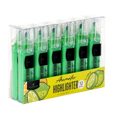 Текстовыделитель 1-3,5мм "Aromatic" неон зеленый LXTMA-RFG LOREX