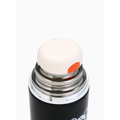 Термос Calm and happy, чёрный, 600 мл