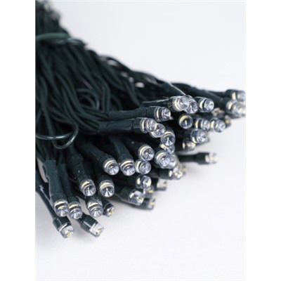 Гирлянда с питанием от солнечных элементов 10 м 100 лампочек 6 режимов / DPM-5560 /уп 100/ теплый белый свет