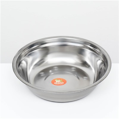 Миска металлическая эконом, 1.5 л, 25×6 см