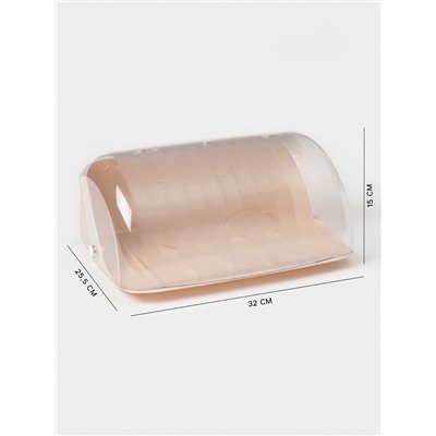 УЦЕНКА Хлебница «Изобилие», 32×25.5×15 см, светло-бежевая