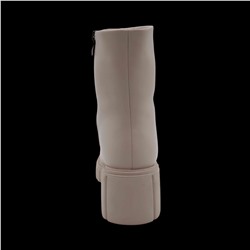 Ботинки из натуральной кожи на меху РМ-085-2 бежевые