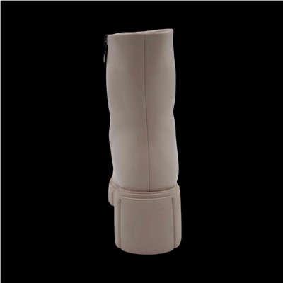 Ботинки из натуральной кожи на меху РМ-085-2 бежевые