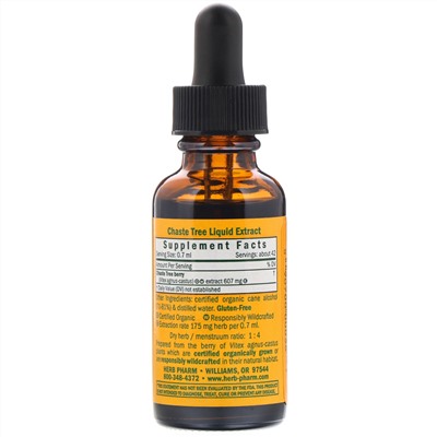 Herb Pharm, Витекс священный, 1 жидкая унция (30 мл)